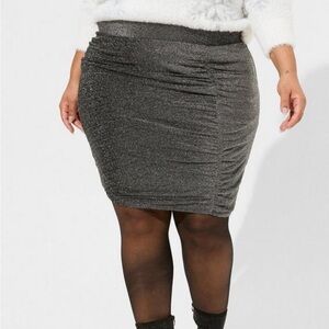 Torrid Silver Pencil Skirt Elegant and Versatile